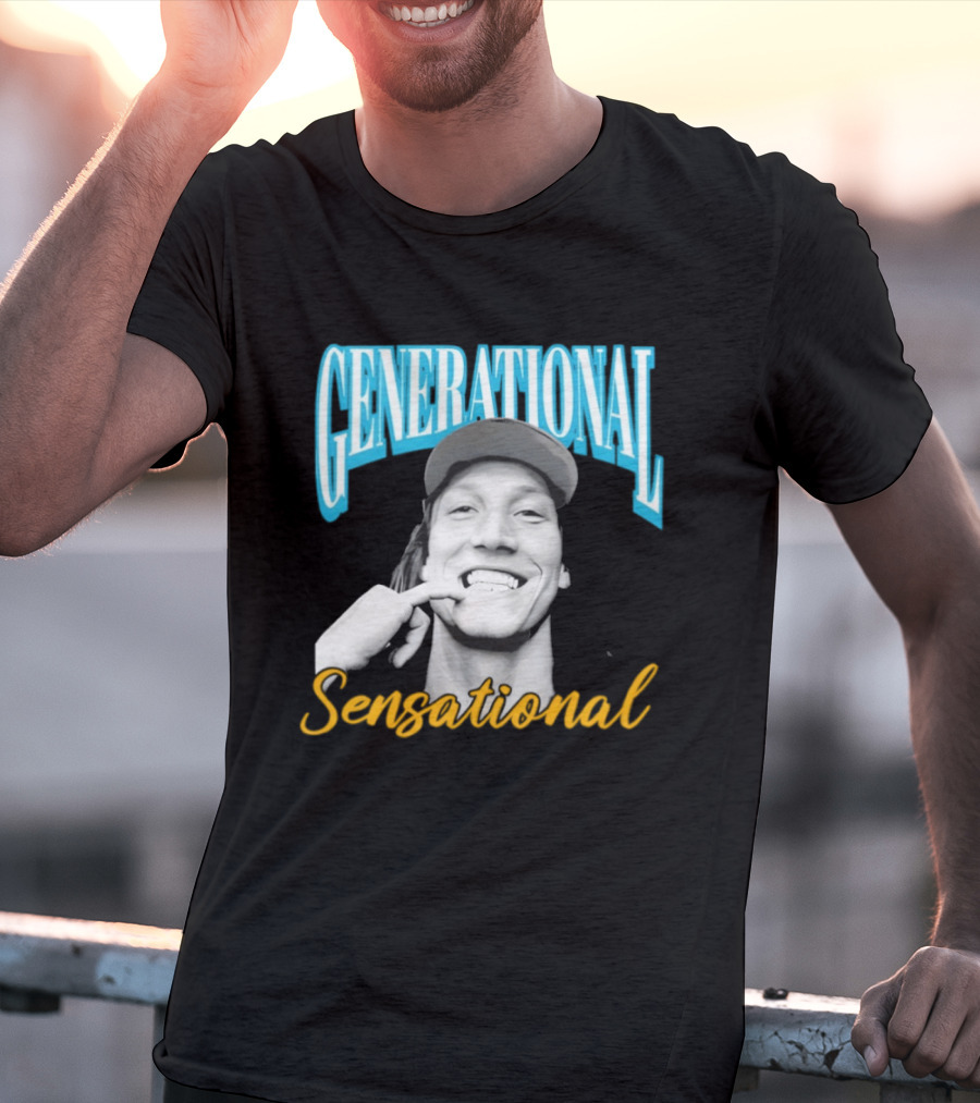 Generational Sensational Trevor Lawrence Jacksonville Jaguars T-Shirt