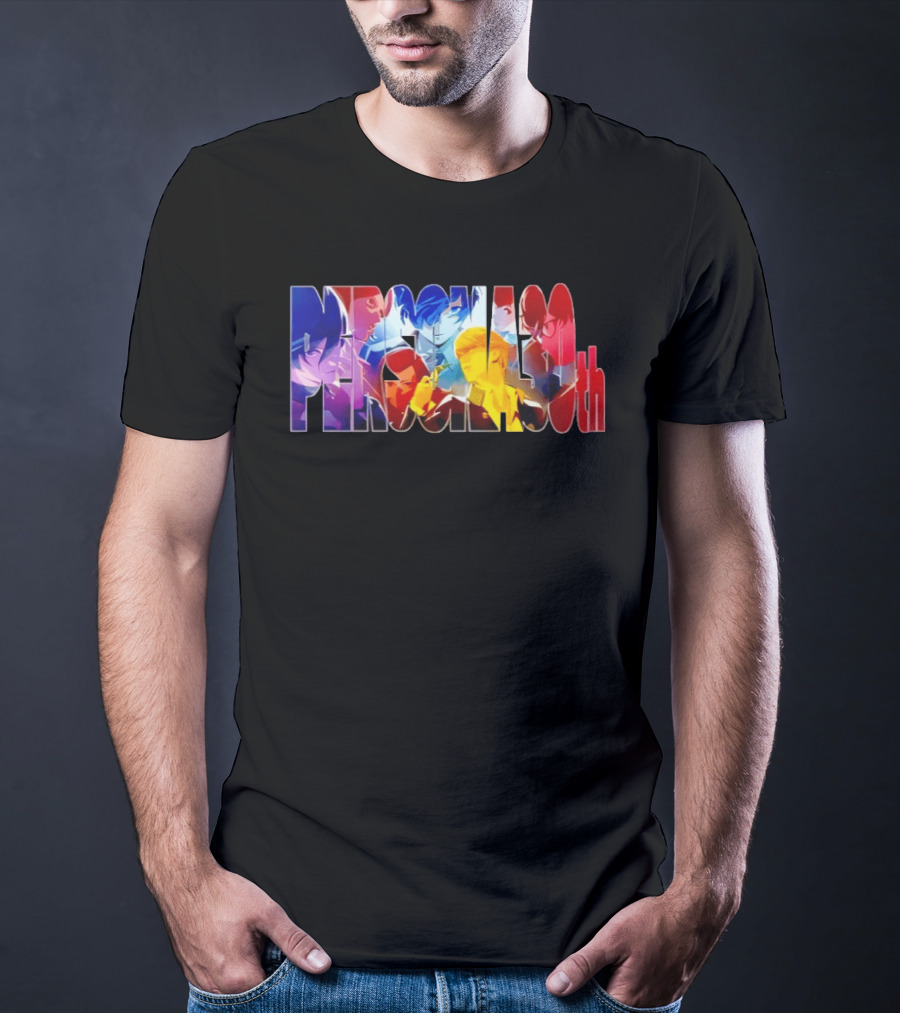 Persona 30th Anniversary Event Characters Collage T-Shirt