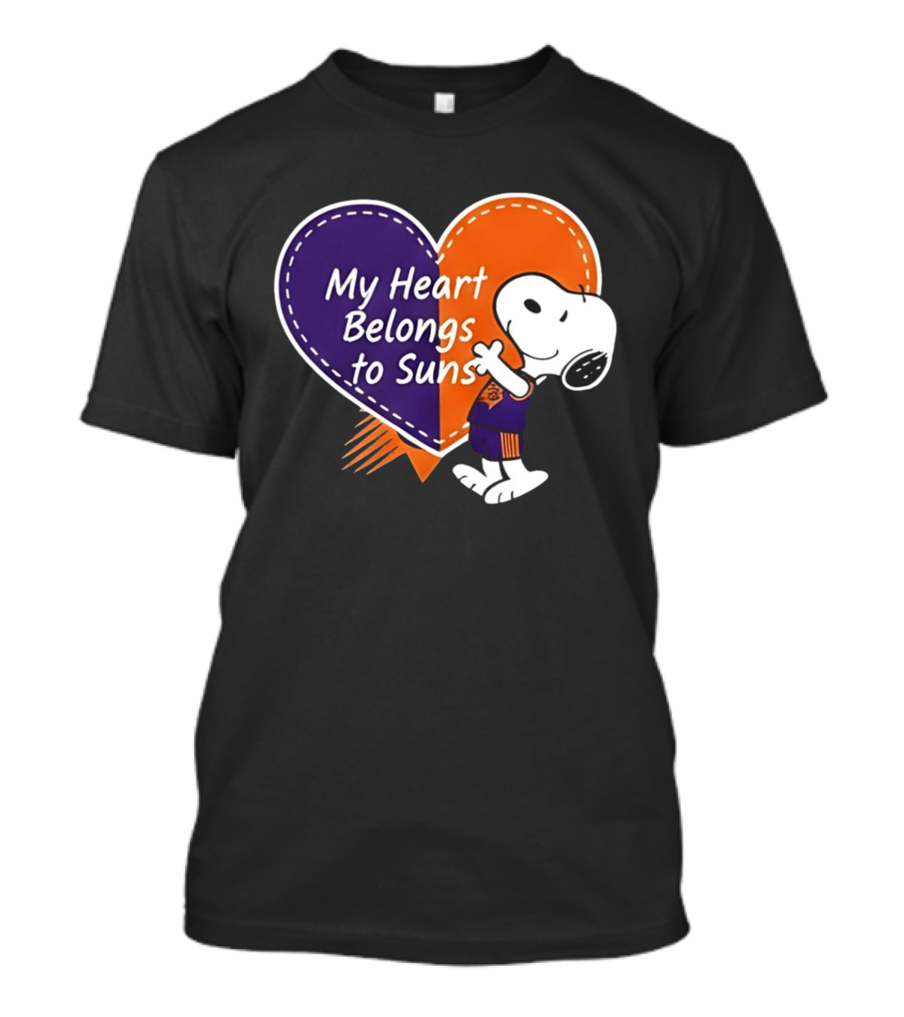 My Heart Belongs To Suns Snoopy Phoenix Suns Valentine 2026 T-Shirt