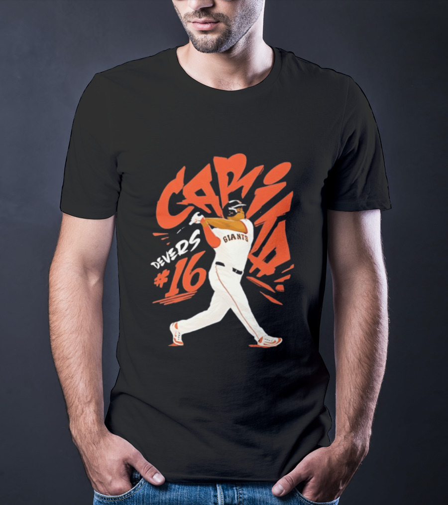 CAPITA Devers #16 Giants Baseball T-Shirt