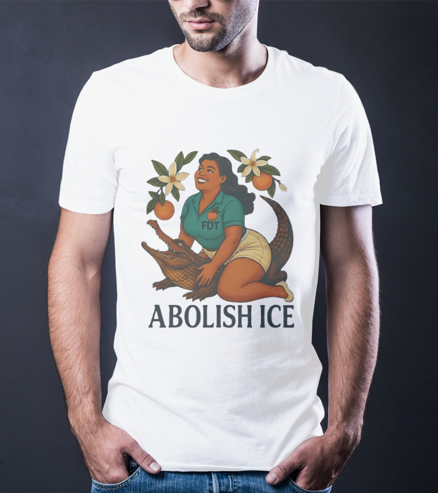 Abolish ICE FDT Alligator Orange Blossom T-Shirt