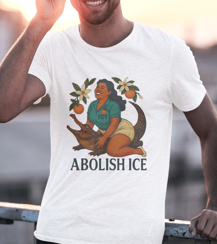 Abolish ICE FDT Alligator Orange Blossom T-Shirt