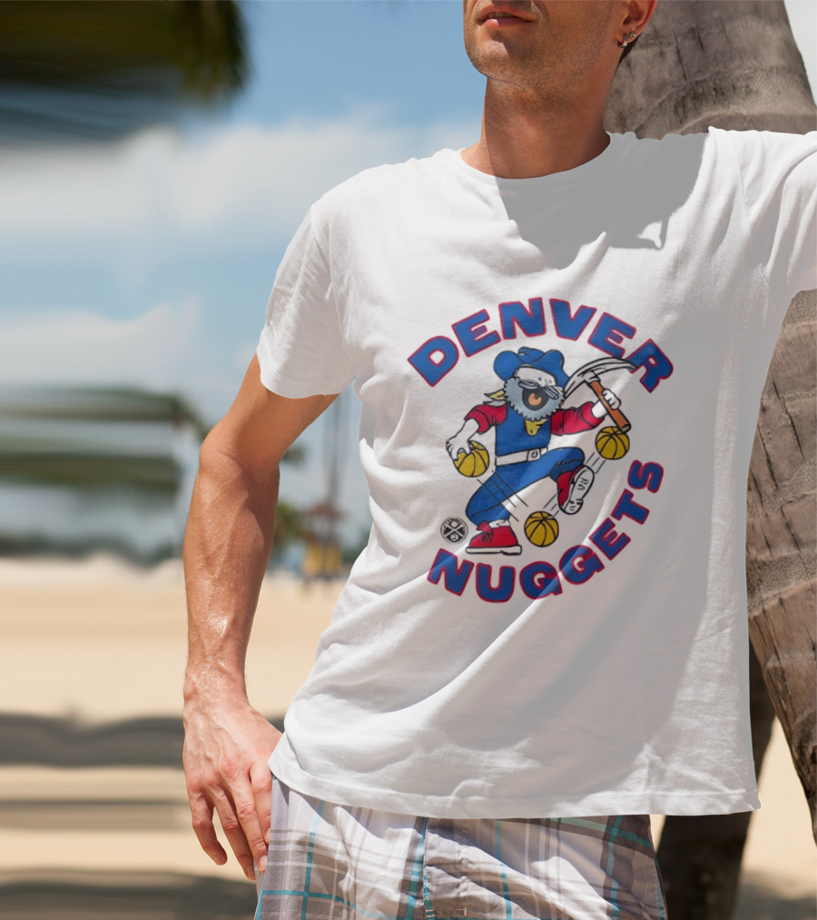 Denver Nuggets Maxie The Miner Basketball Novelty T-Shirt