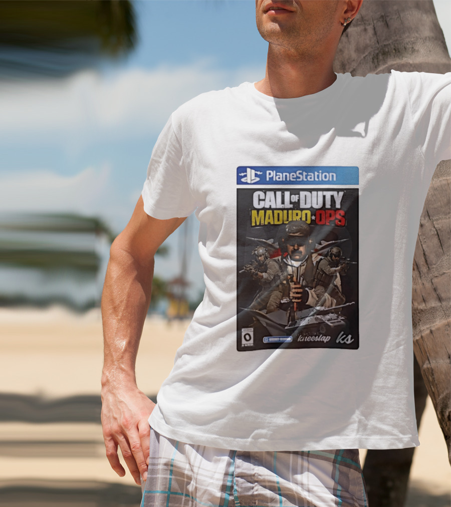 PlaneStation Call Of Duty Maduro Ops Kneeslap Ks Edition T-Shirt