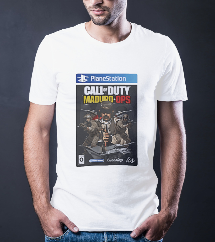 PlaneStation Call Of Duty Maduro Ops Kneeslap Ks Edition T-Shirt