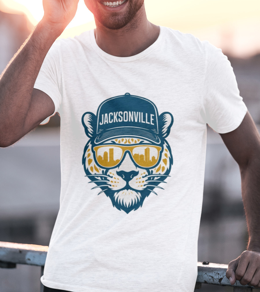 Jacksonville Jaguars Duval Football 2025 Skyline T-Shirt