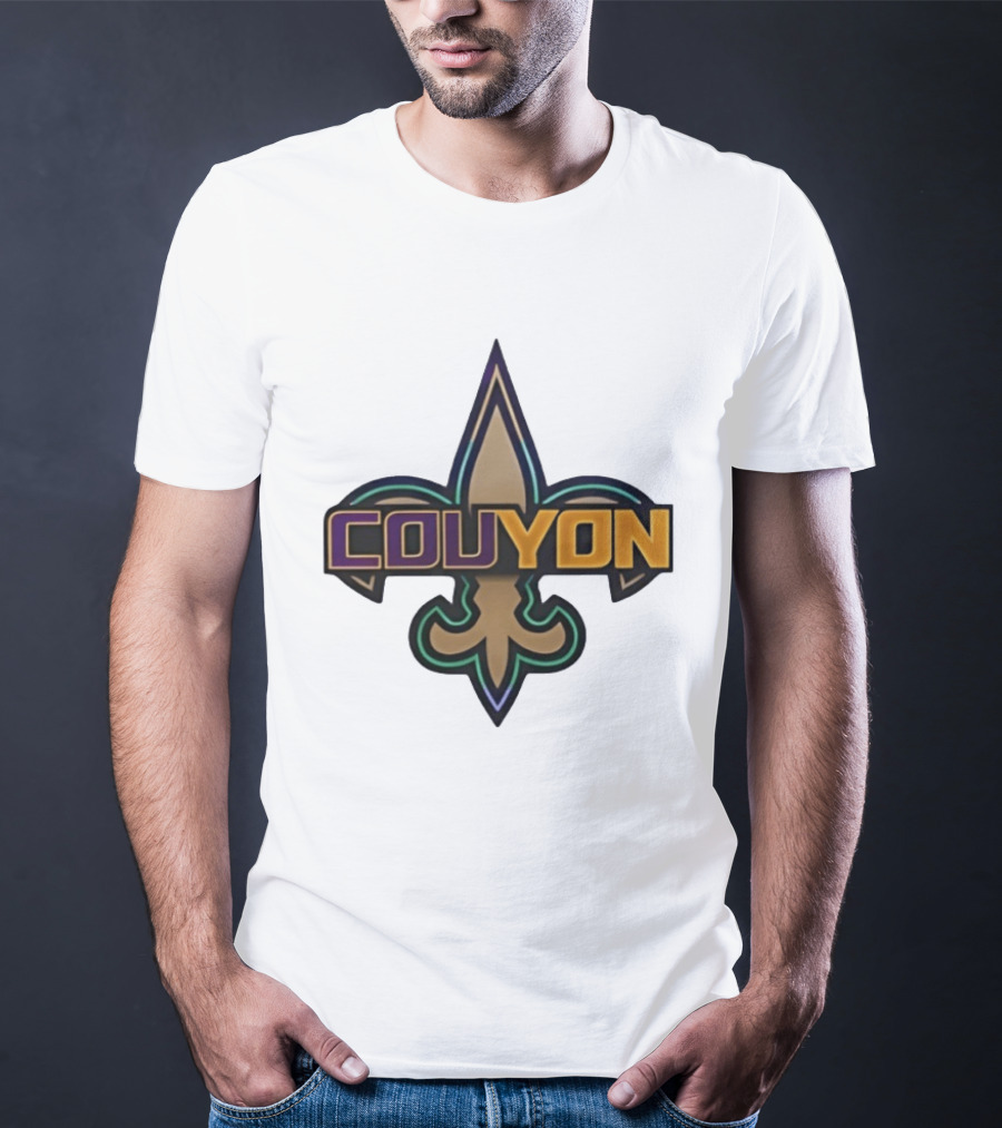 Couyon New Orleans Saints Fleur De Lis Collaboration T-Shirt
