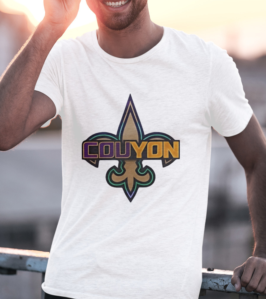 Couyon New Orleans Saints Fleur De Lis Collaboration T-Shirt