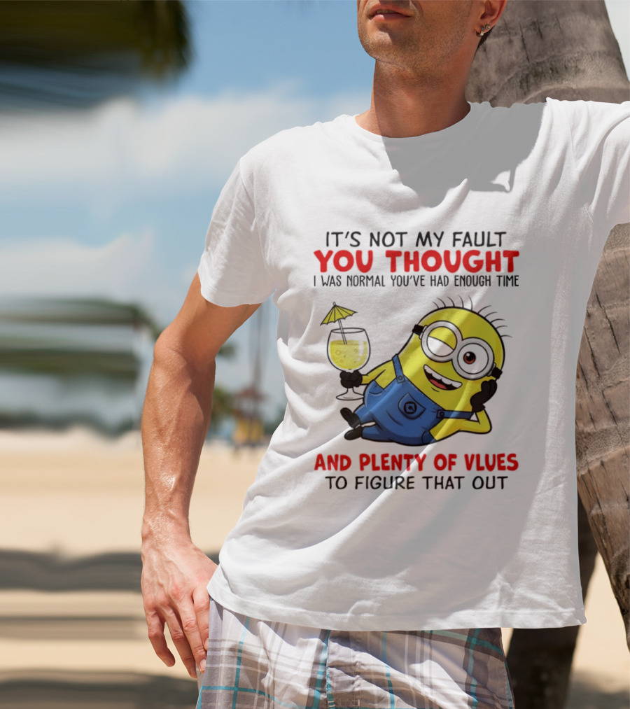 Minion It's Not My Fault You Thought I Was Normal Plenty Of Vlues T-Shirt