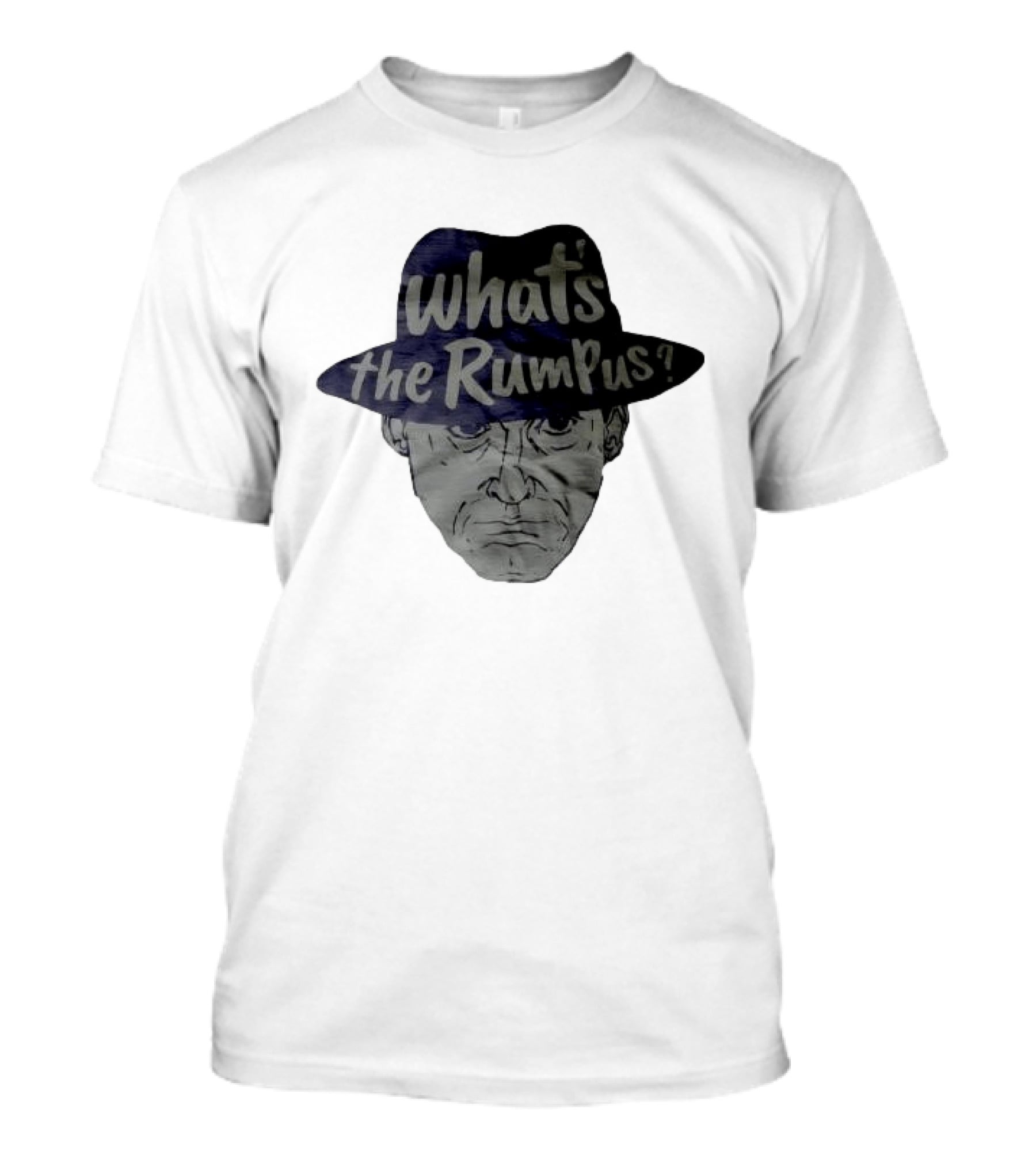 What's The Rumpus Vintage Styled Fedora Face T-Shirt