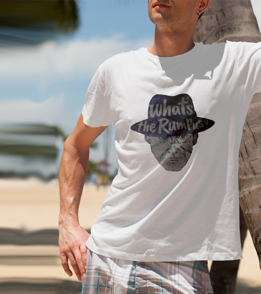 What's The Rumpus Vintage Styled Fedora Face T-Shirt