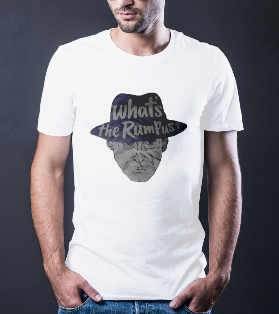 What's The Rumpus Vintage Styled Fedora Face T-Shirt