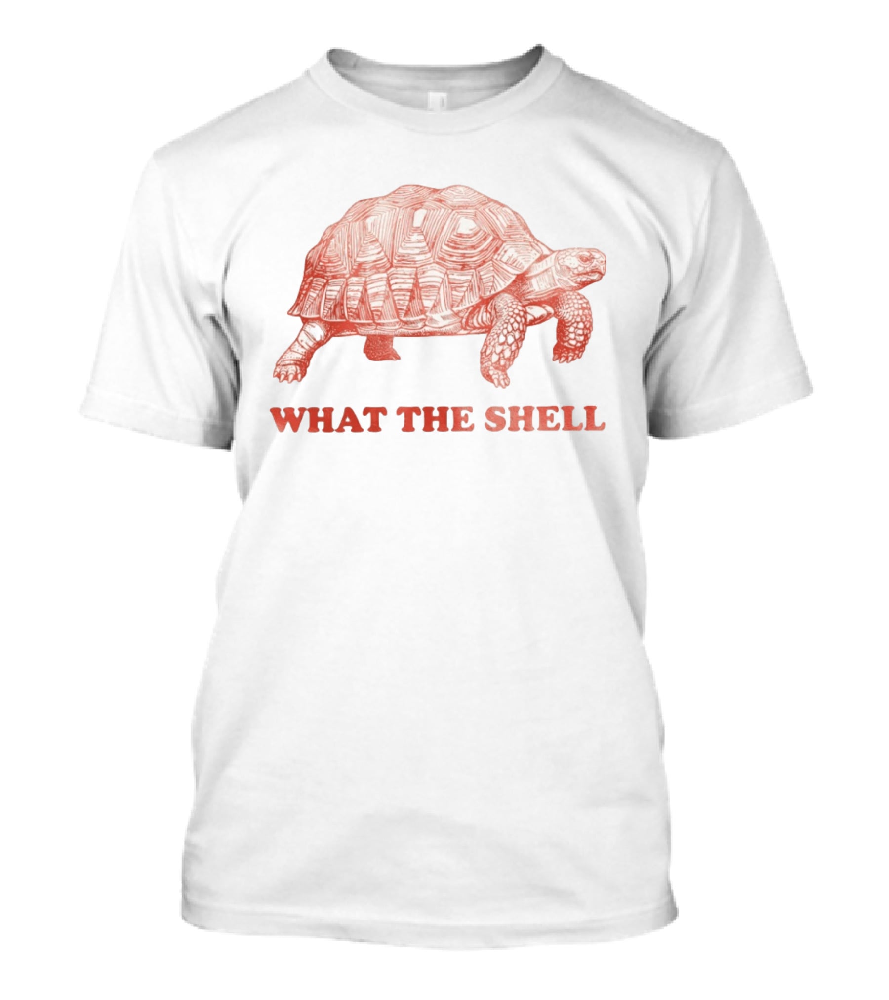 Funny Turtle What The Shell Tortoise Pun Joke T-Shirt