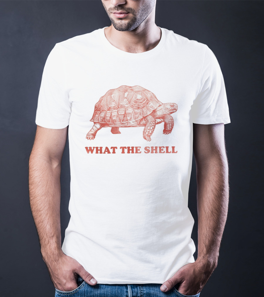 Funny Turtle What The Shell Tortoise Pun Joke T-Shirt
