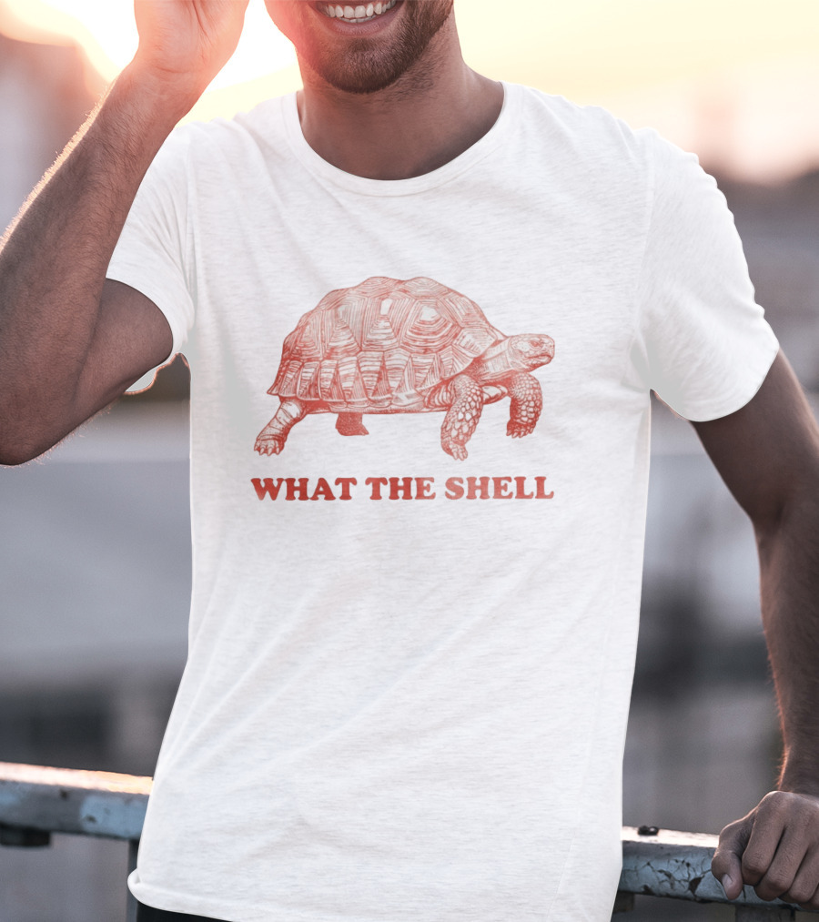 Funny Turtle What The Shell Tortoise Pun Joke T-Shirt