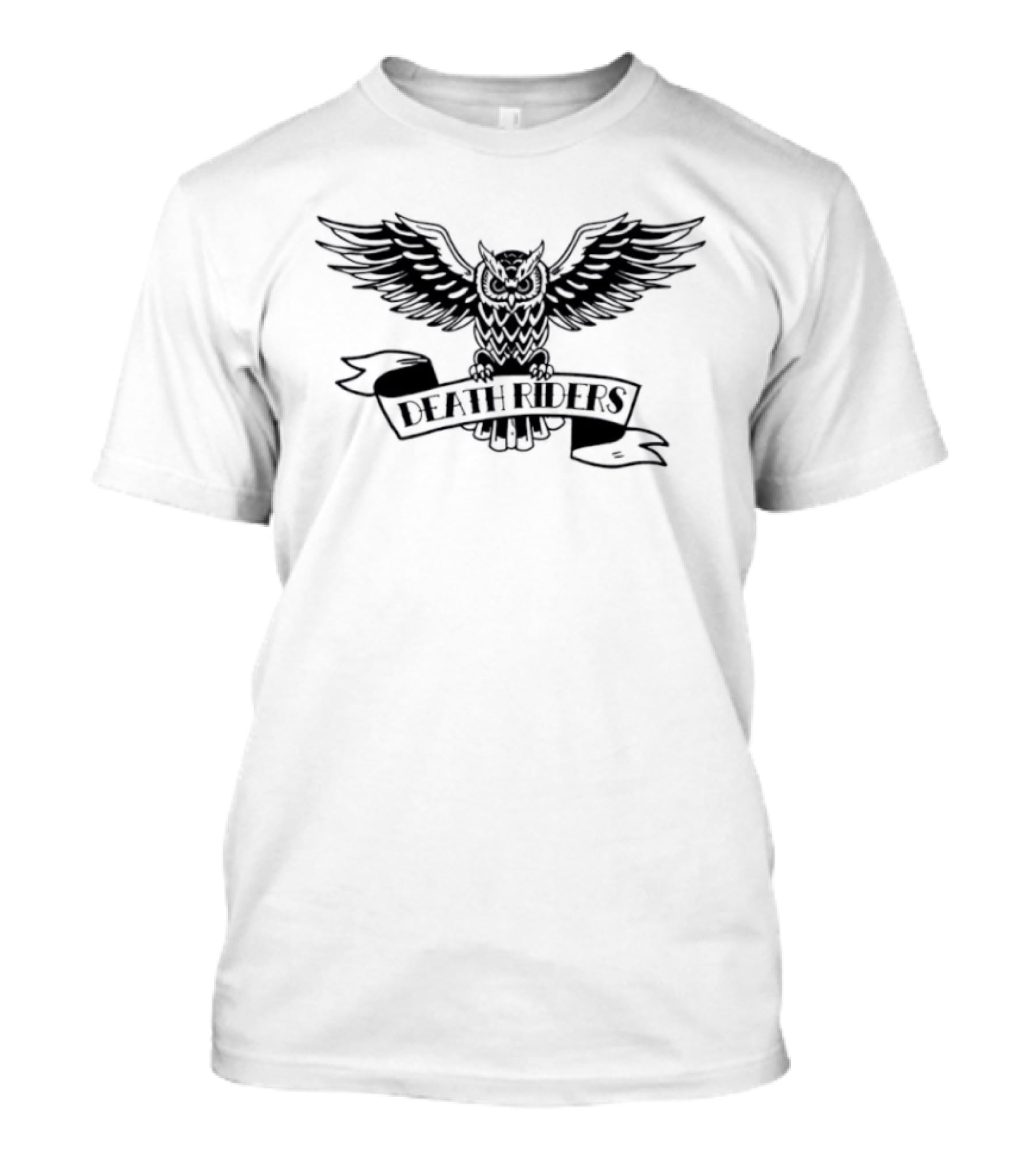 Death Riders Owl Wings Spread Dark T-Shirt