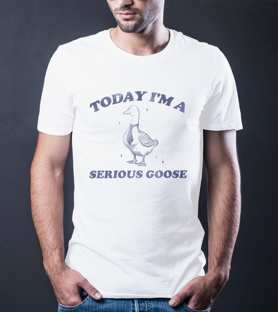 Today I'm A Serious Goose Vintage Goose T-Shirt