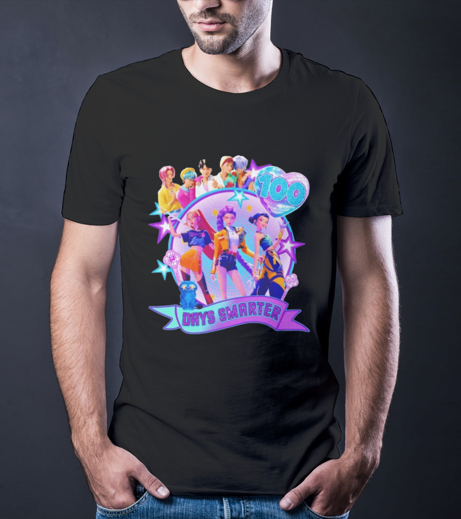 100 Days Smarter K Pop Stars Celebration T-Shirt