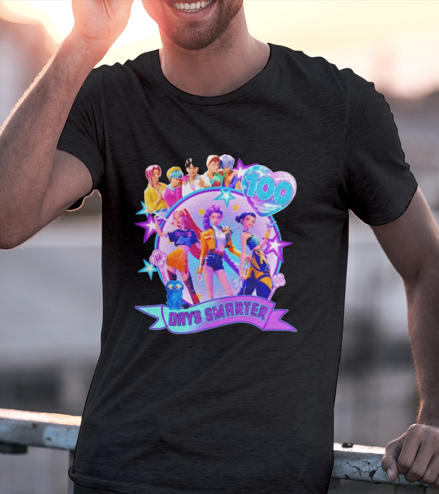 100 Days Smarter K Pop Stars Celebration T-Shirt