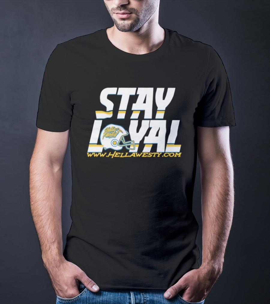 Los Angeles Chargers Stay Loyal Helmet T-Shirt