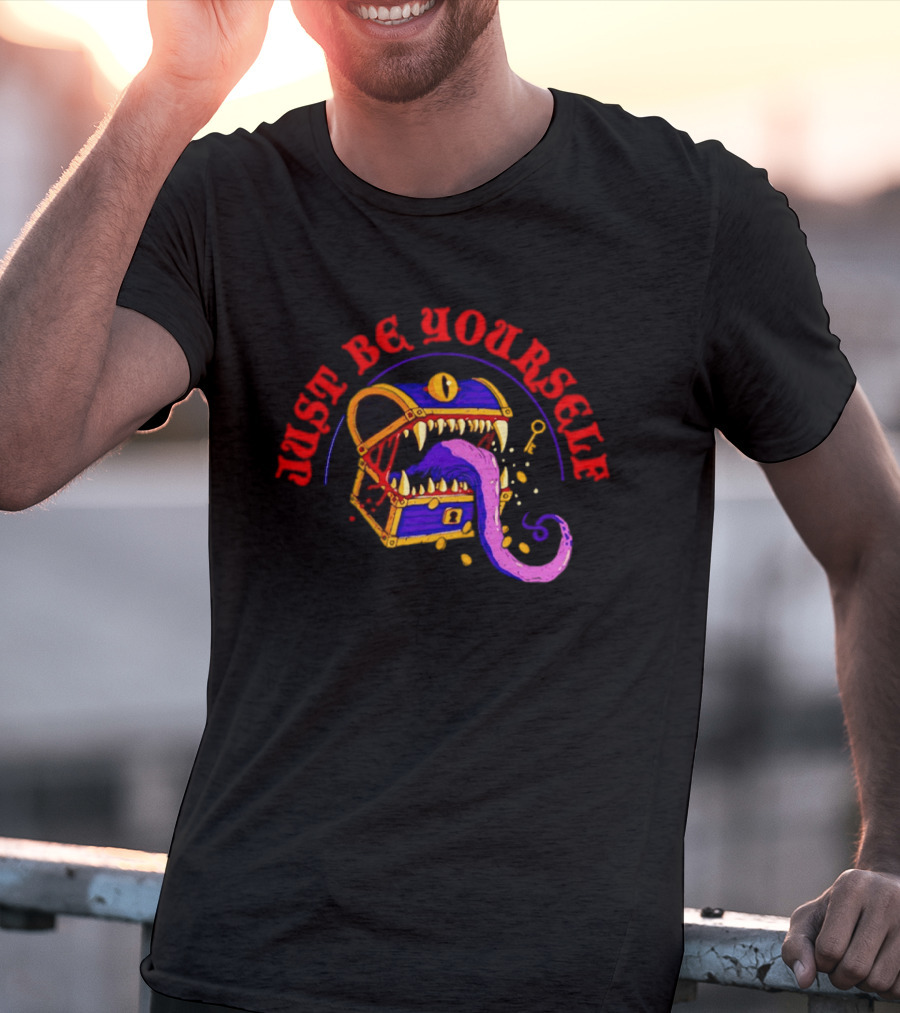 Just Be Yourself Dungeons And Dragons Mimic Monster T-Shirt