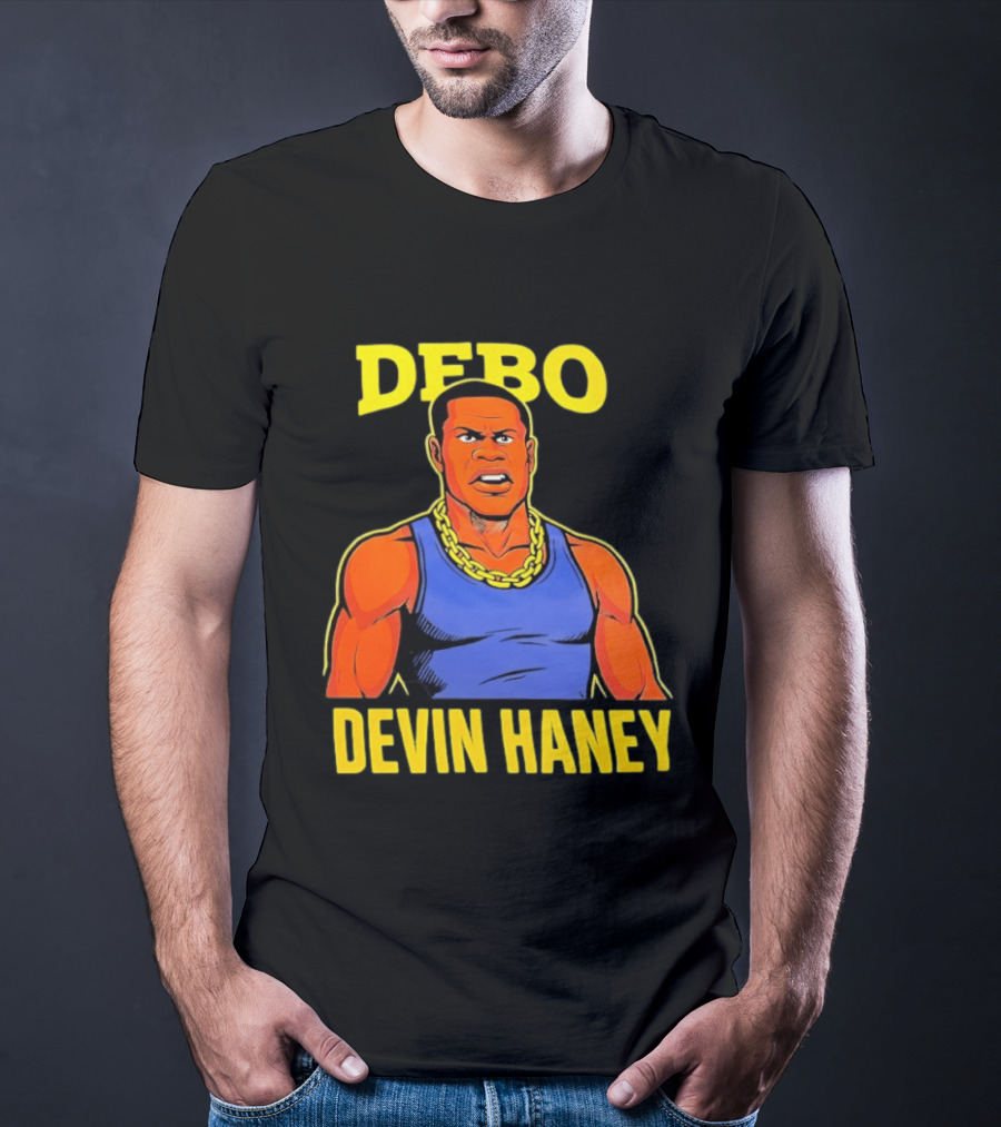 DEBO Devin Haney Cartoon Chain Bold T-Shirt