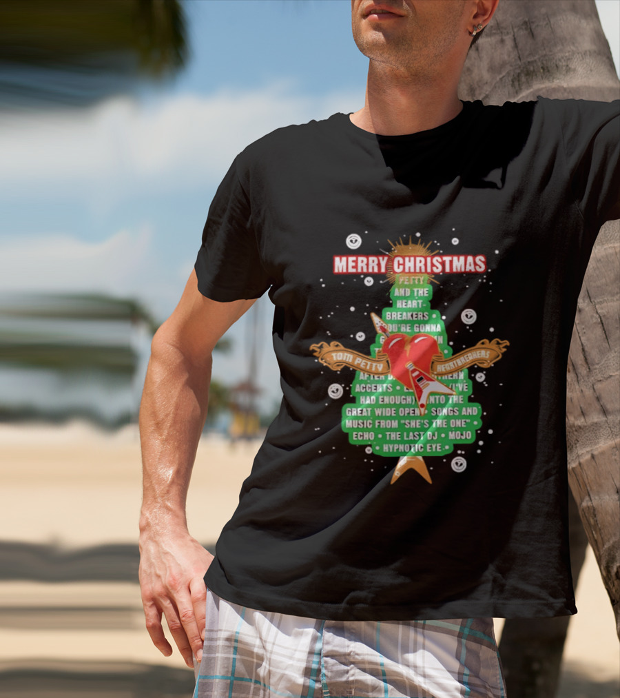 Tom Petty Heartbreakers Merry Christmas You're Gonna Heartbreak Songs Mojo Hypnotic Eye T-Shirt