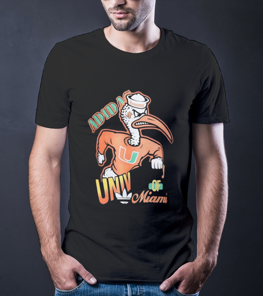 ADIDAS Univ Of Miami Hurricanes T-Shirt