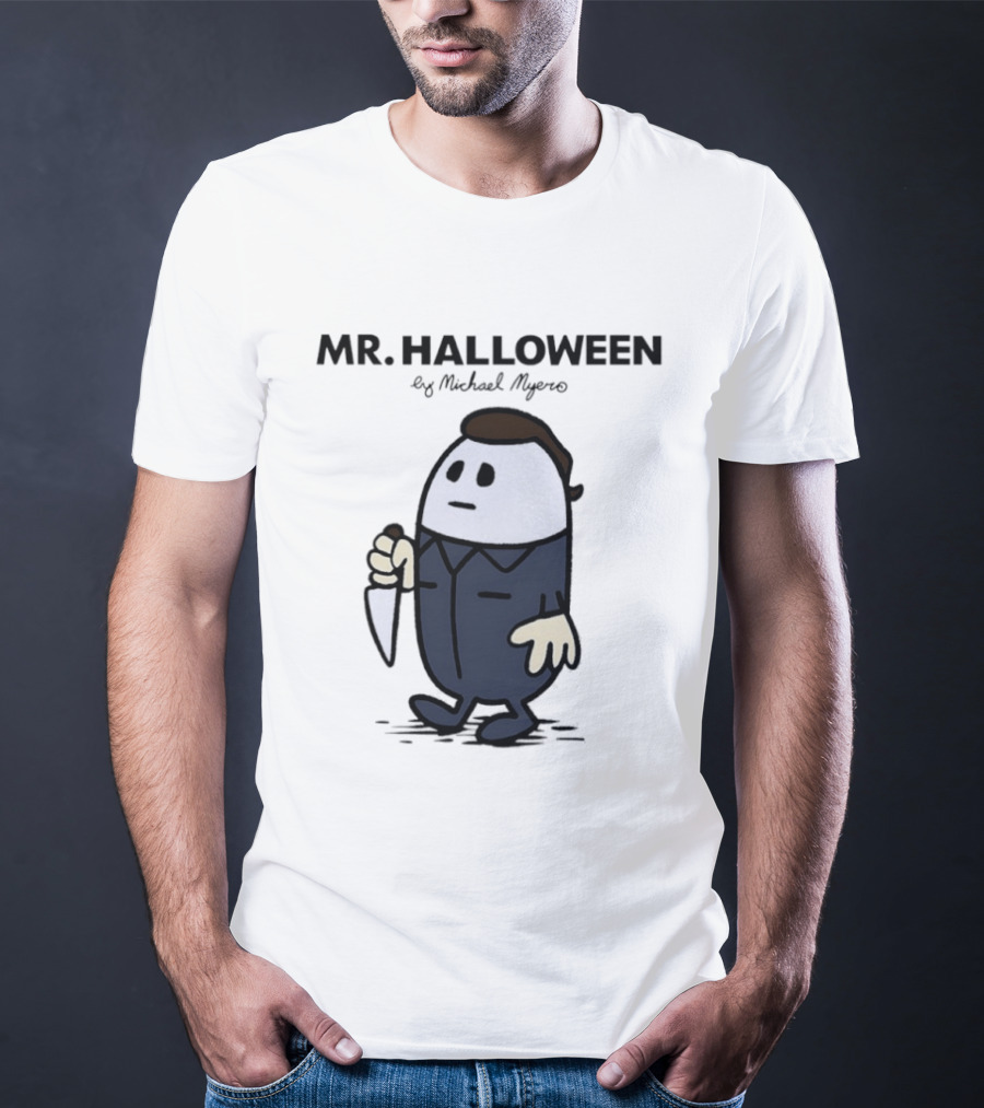 Mr Halloween By Michael Myers Knife T-Shirt