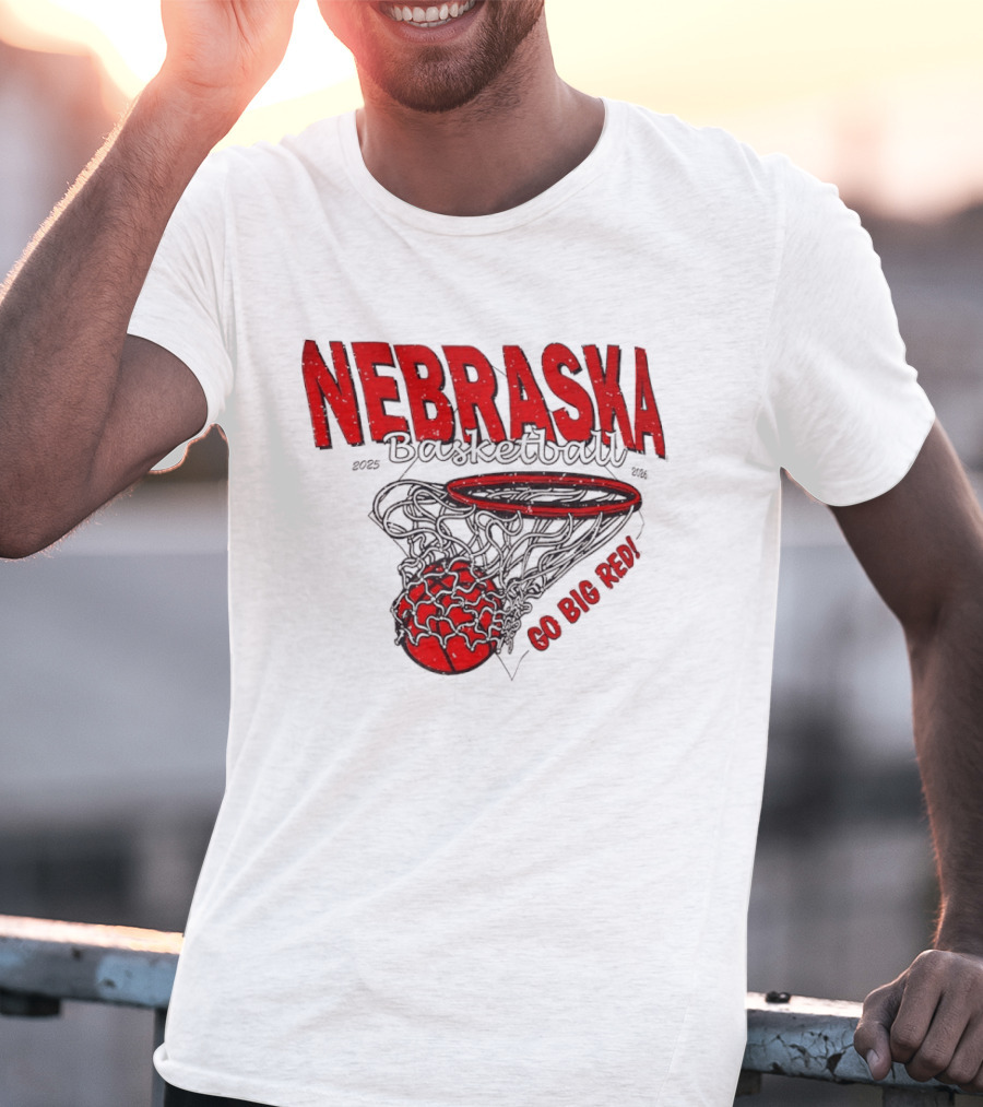 Nebraska Basketball Go Big Red 2025 2026 T-Shirt