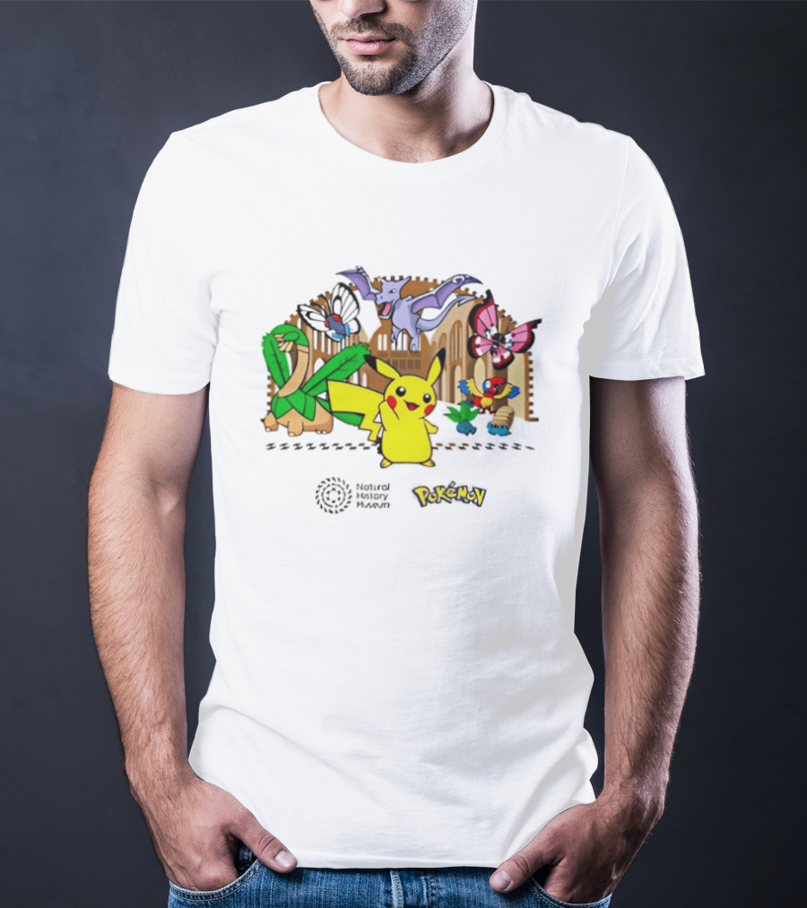 Pokémon Natural History Museum 2026 Pikachu And Friends Adventure T-Shirt