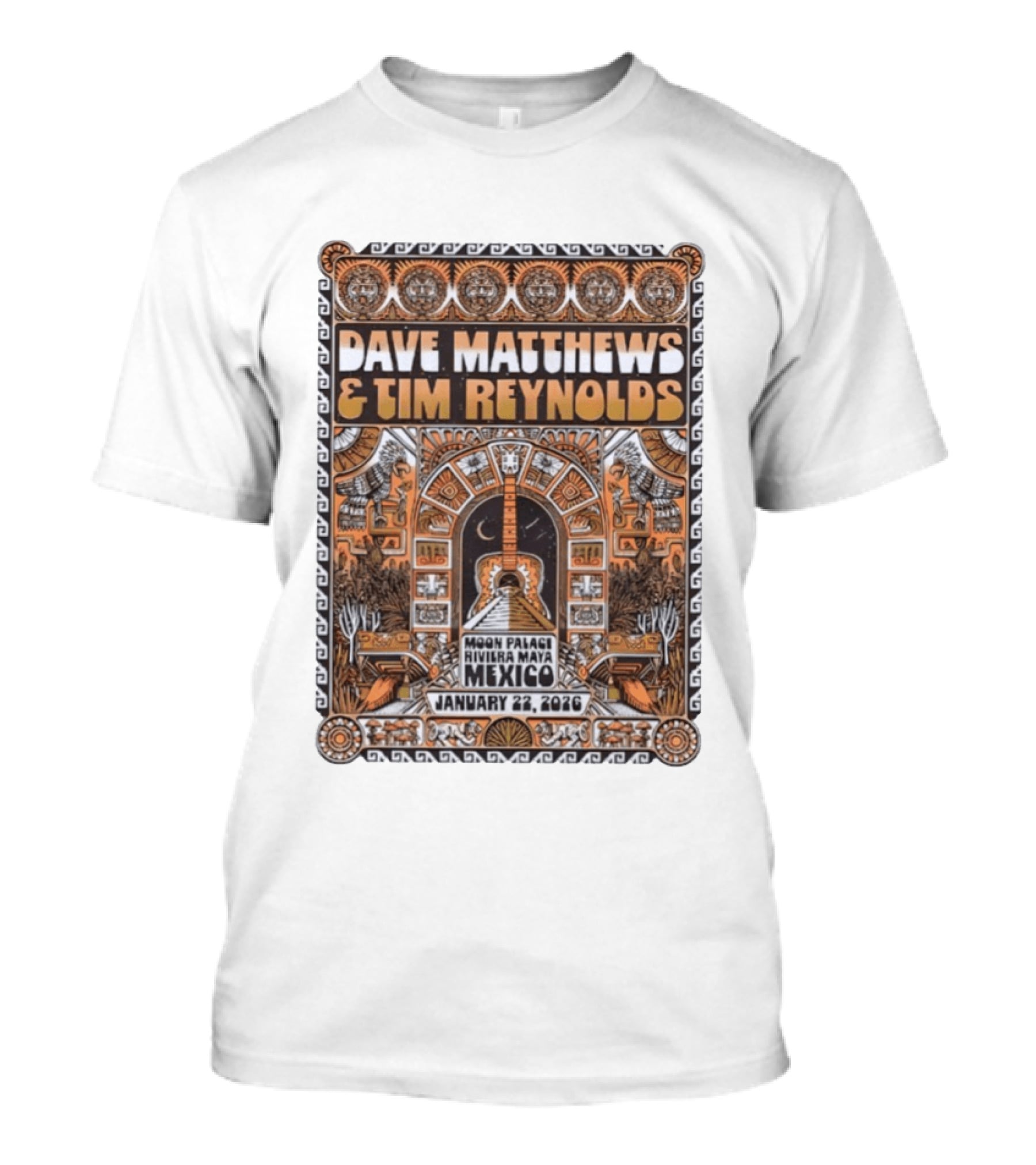 Dave Matthews And Tim Reynolds Moon Palace Riviera Maya Mexico January 22 2026 T-Shirt