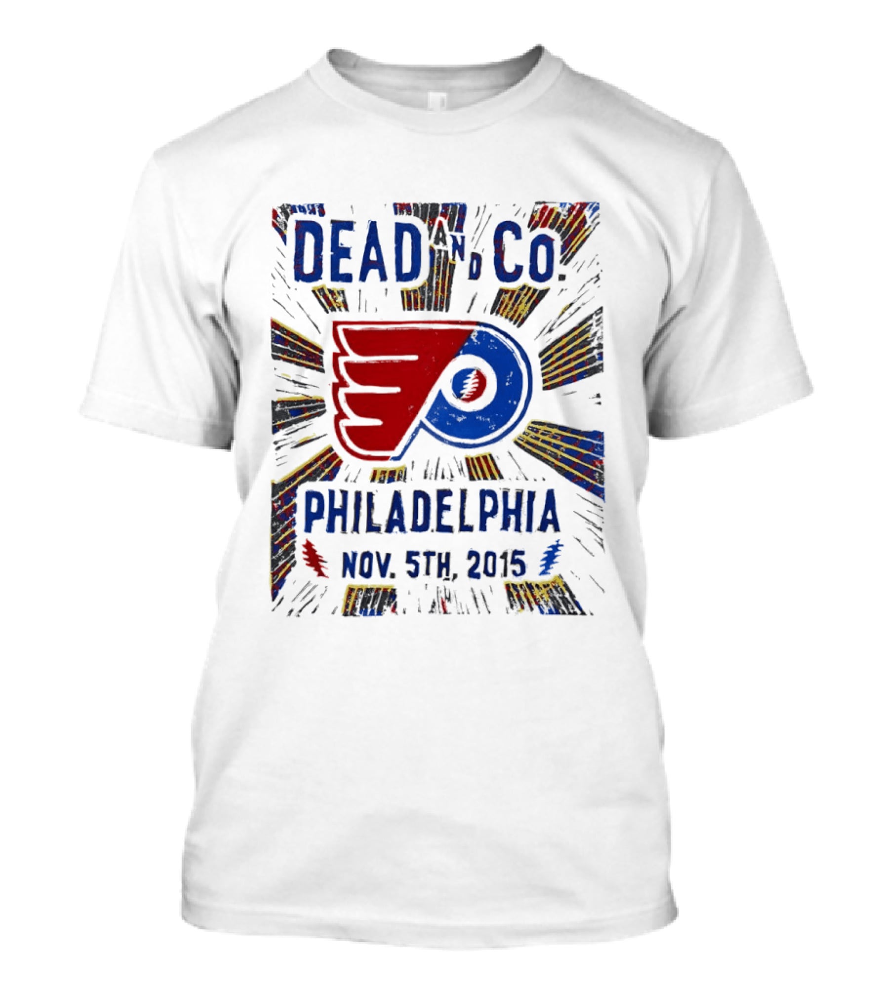 Dead And Company Philadelphia Flyers Nov 5th 2015 T-Shirt