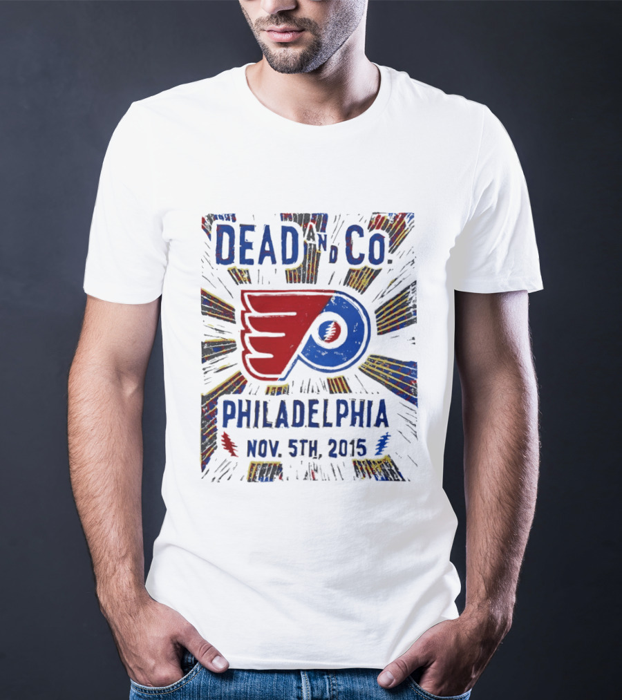 Dead And Company Philadelphia Flyers Nov 5th 2015 T-Shirt