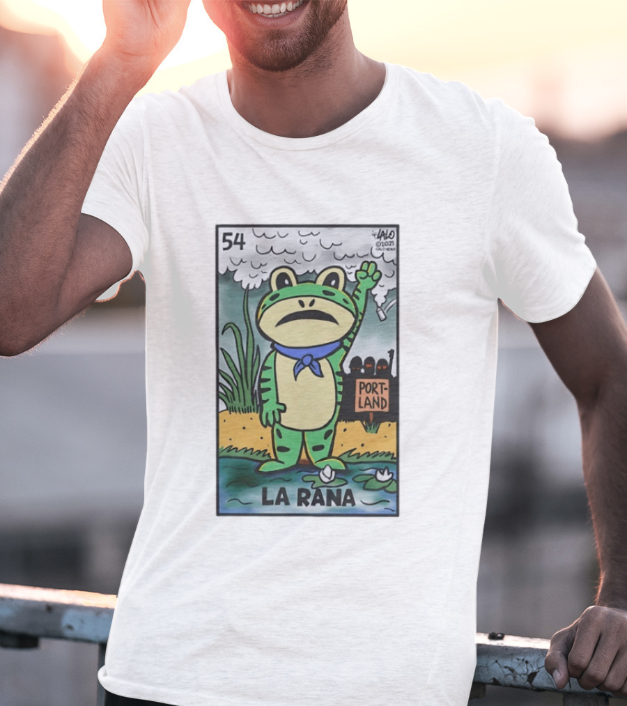 54 La Rana Frog Portland Lalo Clicowvis T-Shirt