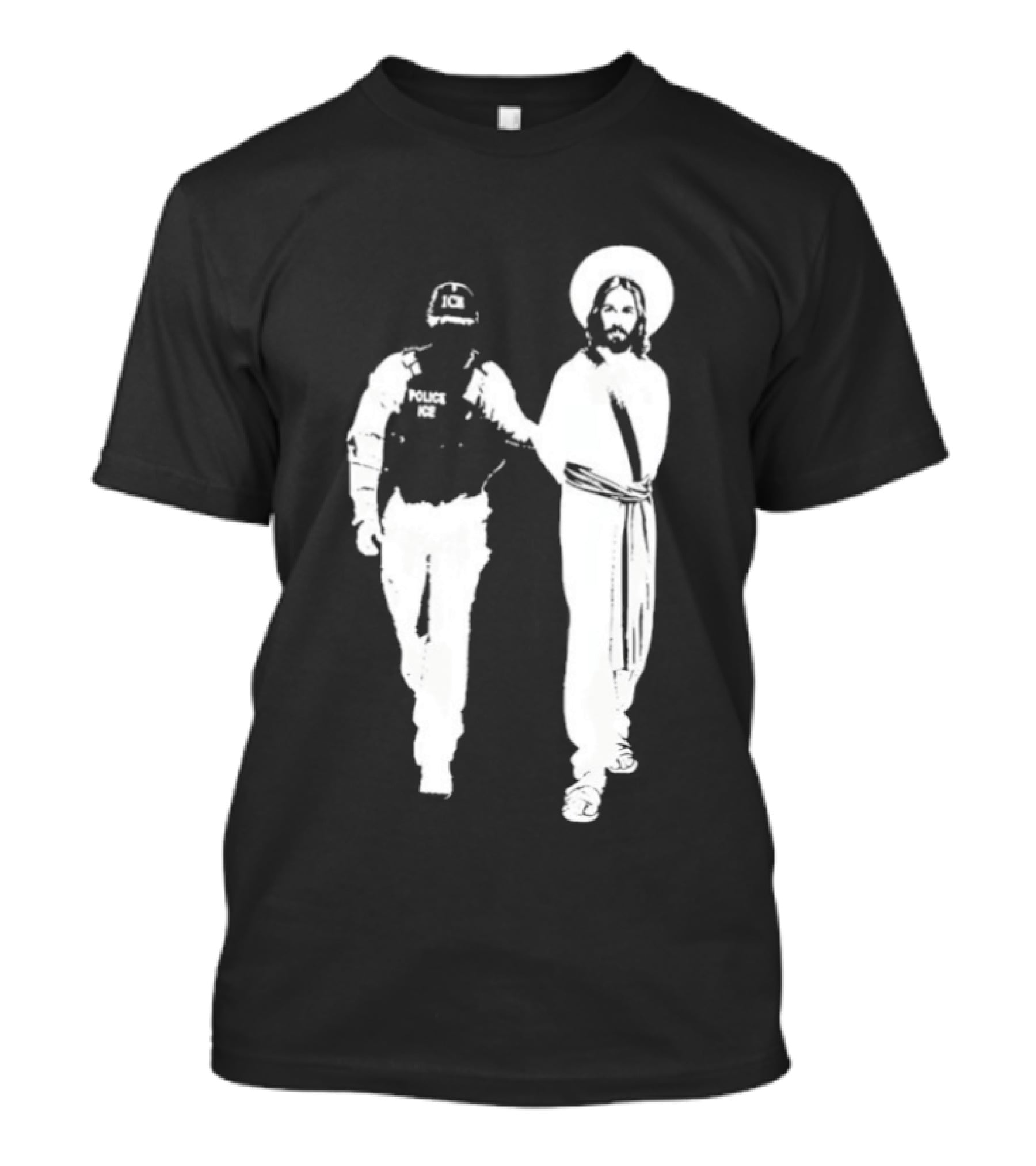 Anti Ice Jesus Arrested Iconic T-Shirt