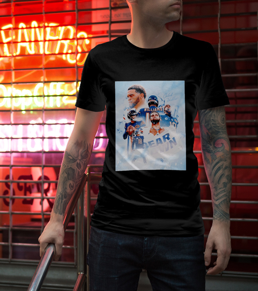 Caleb Williams Bear Down Chicago Quarterback Leadership T-Shirt