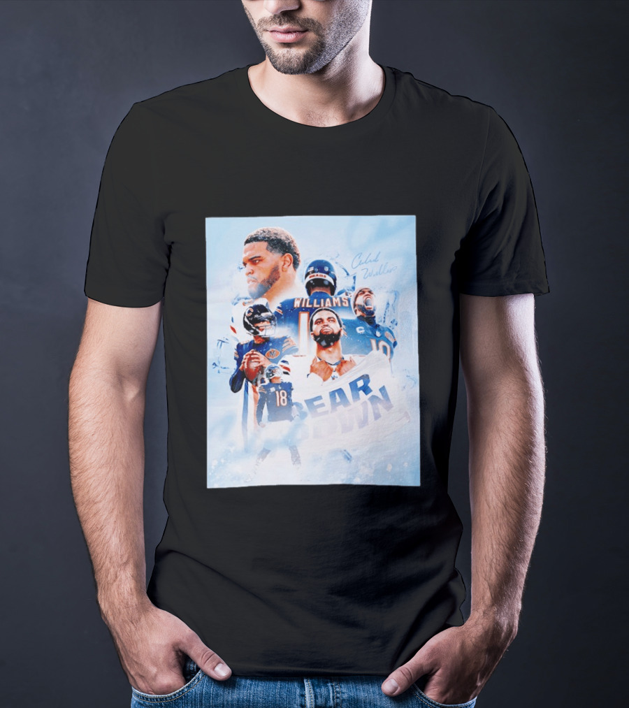 Caleb Williams Bear Down Chicago Quarterback Leadership T-Shirt