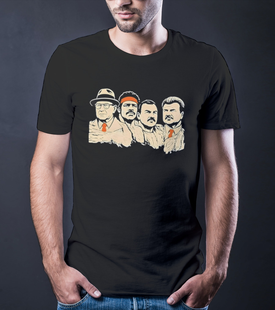 Rushmore Bears Mike Ditka Coach Iconic Football History T-Shirt
