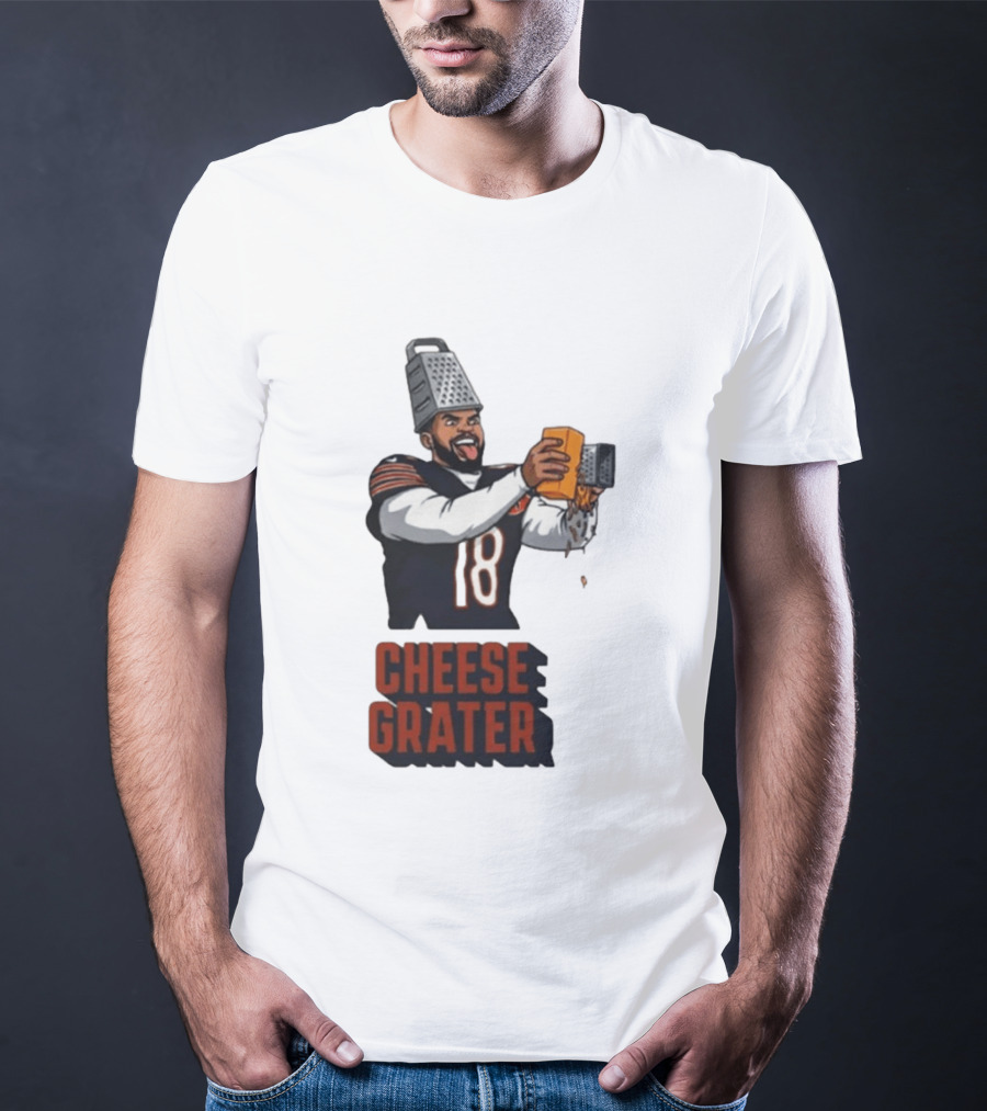 Caleb Williams Cheese Grater Chicago Football Humor T-Shirt