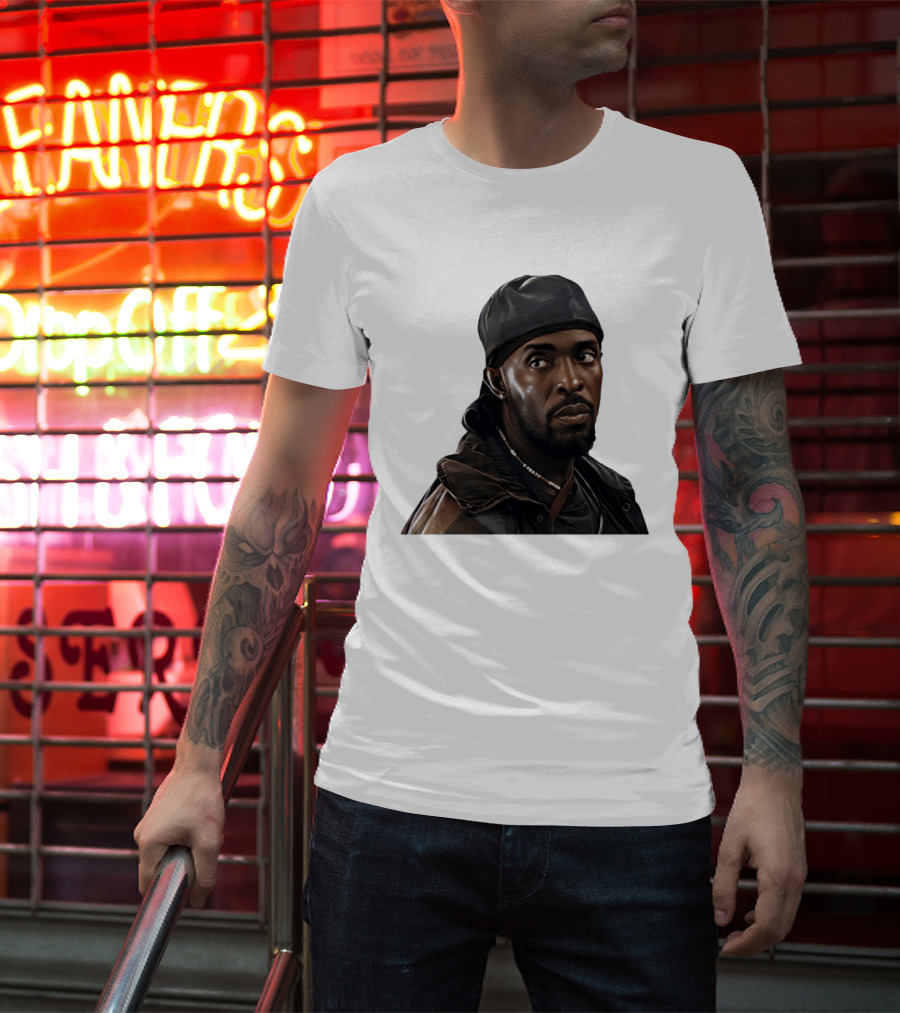 Tray Chaney The Wire Omar Leather Hat Beaded Necklace T-Shirt