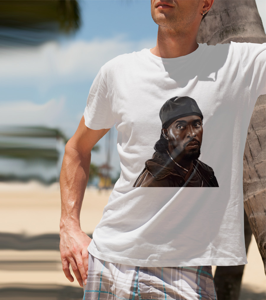 Tray Chaney The Wire Omar Leather Hat Beaded Necklace T-Shirt