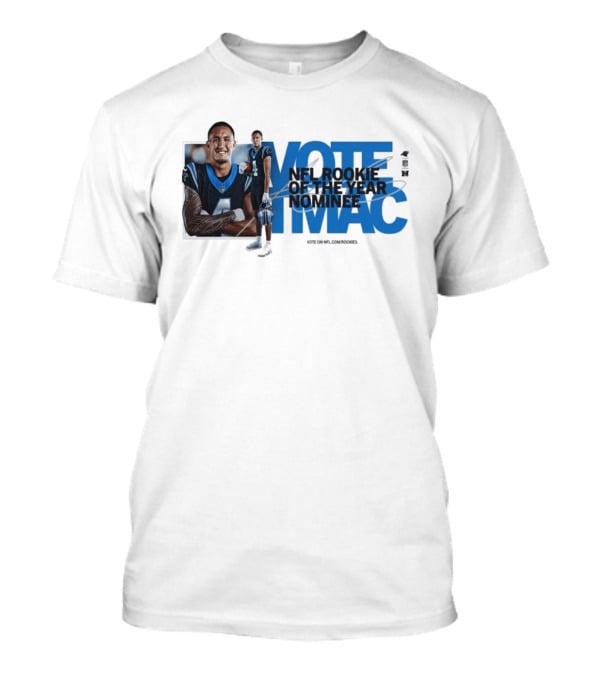 Vote For NFL Rookie Tetairoa McMillan Carolina Panthers Nominee Campaign T-Shirt