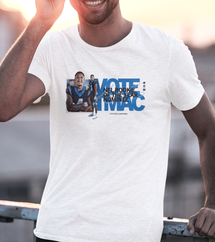 Vote For NFL Rookie Tetairoa McMillan Carolina Panthers Nominee Campaign T-Shirt