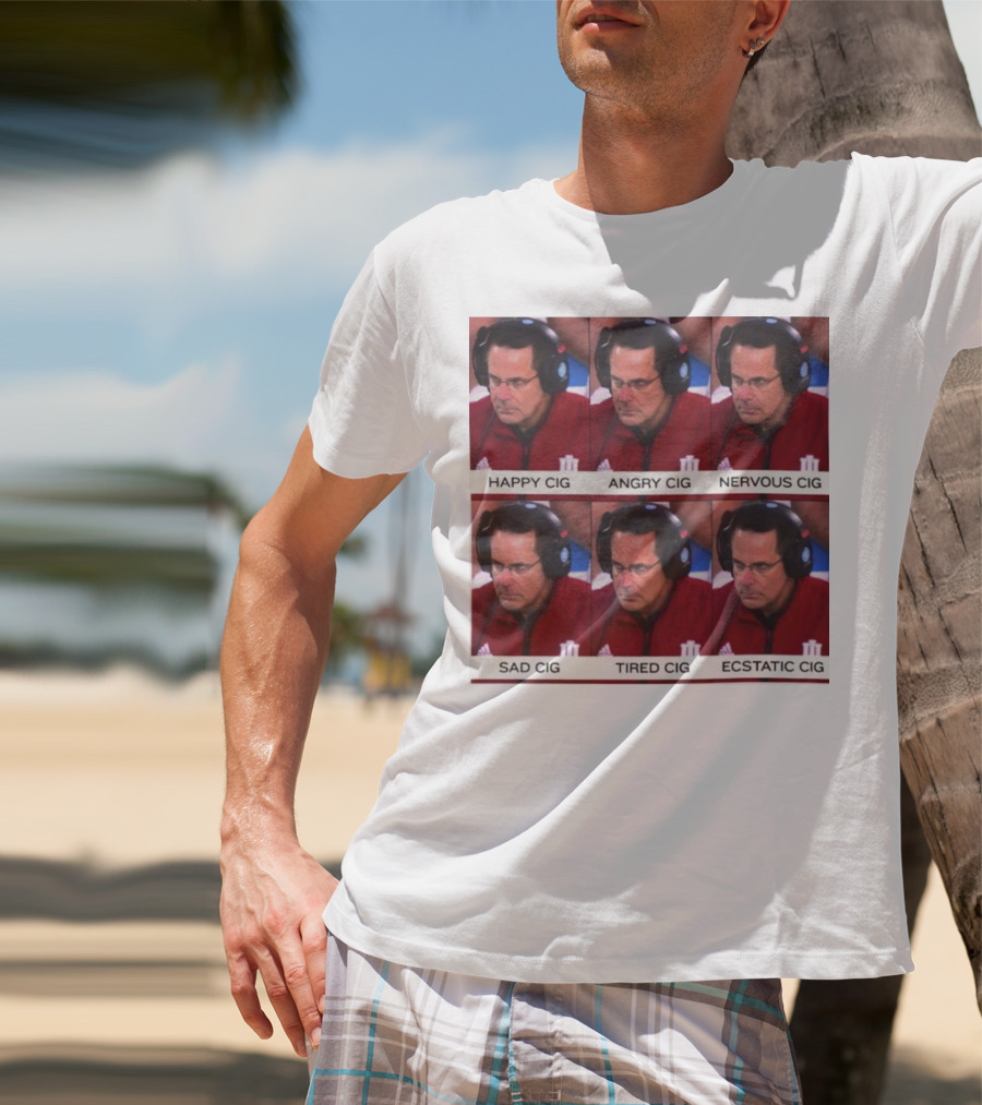 Coach Cignetti Happy Angry Nervous Sad Tired Ecstatic Meme T-Shirt