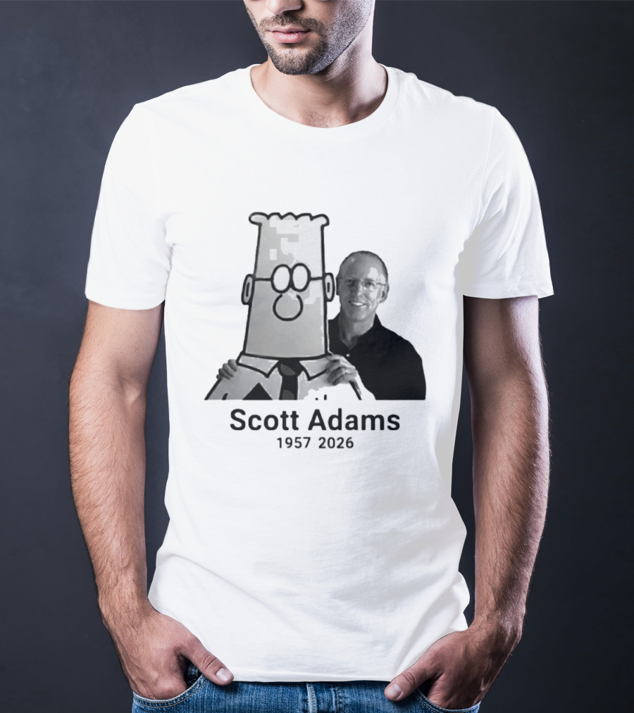 Scott Adams 1957 2026 Dilbert T-Shirt