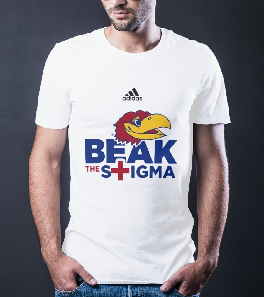 Adidas Kansas Jayhawks Beak The Stigma T-Shirt