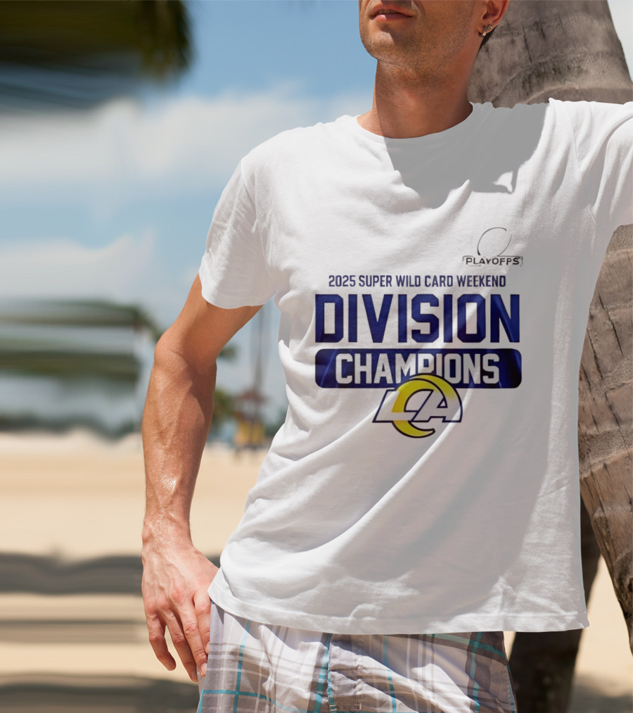 2025 Super Wild Card Weekend Los Angeles Division Champions T-Shirt