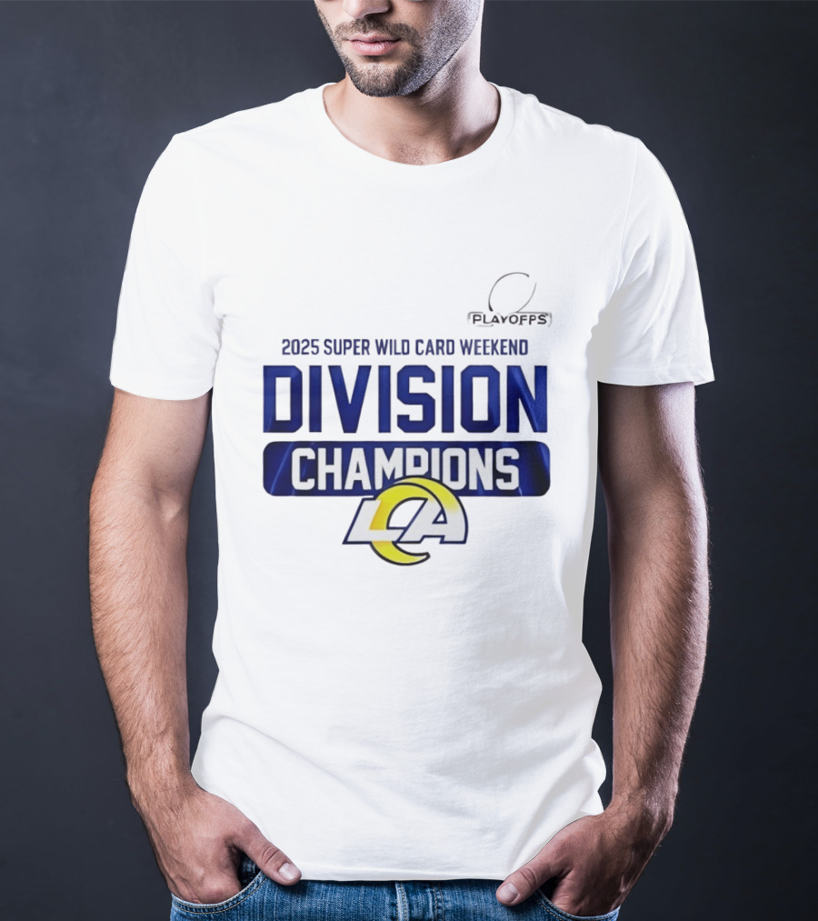 2025 Super Wild Card Weekend Los Angeles Division Champions T-Shirt