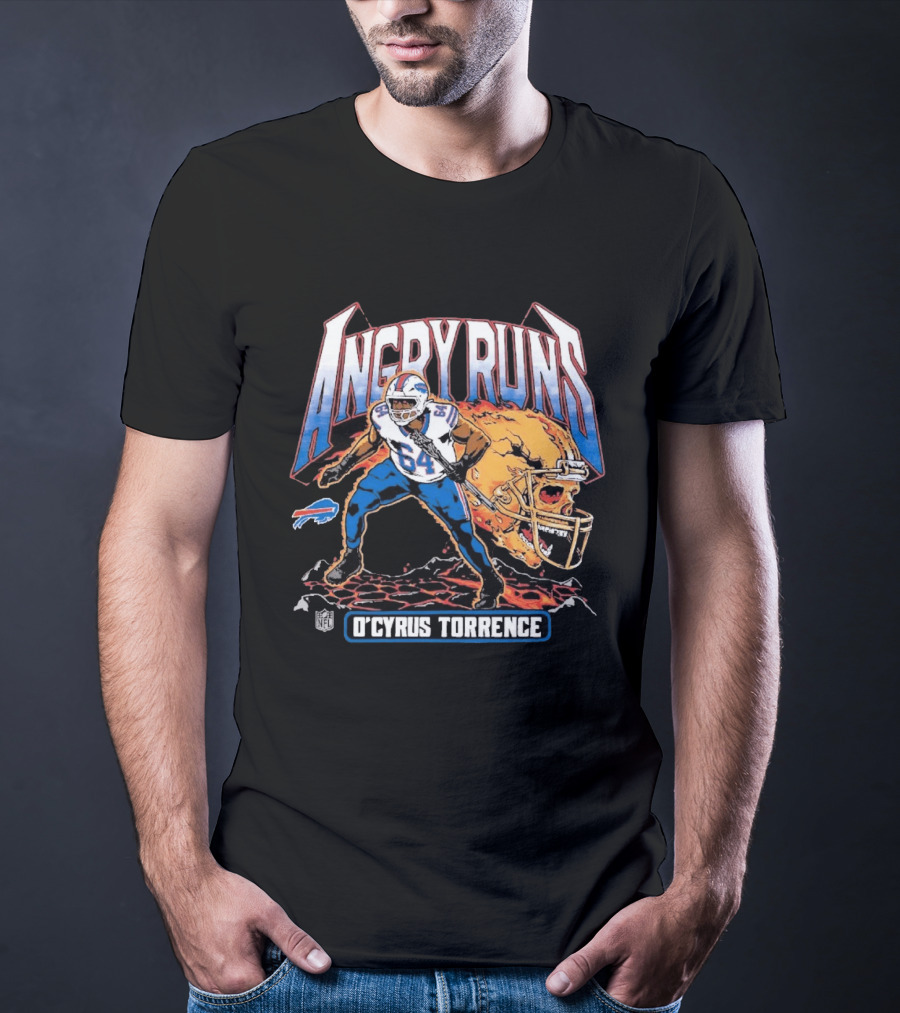 Angry Runs O'Cyrus Torrence Buffalo Bills NFL Power Charge T-Shirt